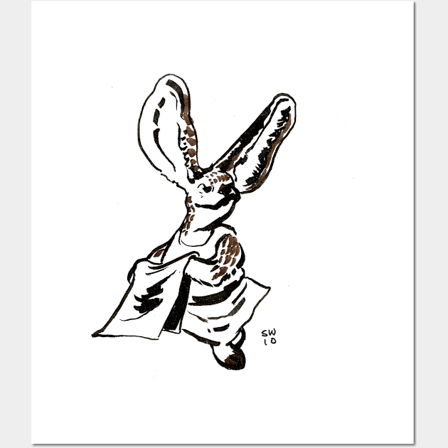 Working Rabbit Wall Art by CoolCharacters